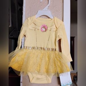 Disney Baby Soft Yellow Bodysuit
